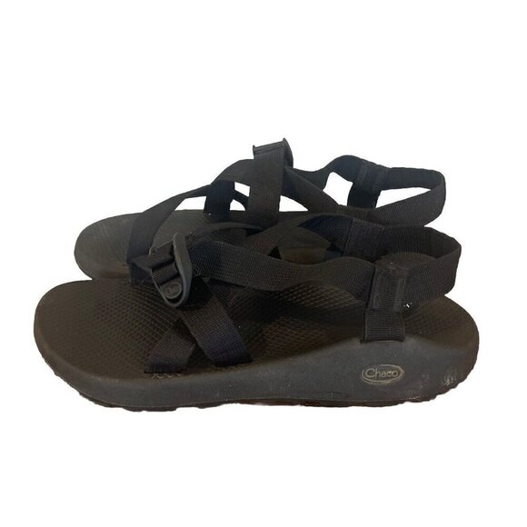 Chaco Men's Z Cloud Adjustable Strap Hiking River Sandals Size 12 Black - Picture 1 of 8